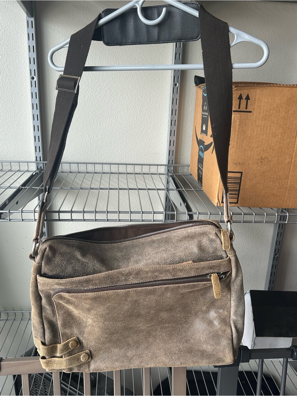 Men's Messenger Bag in Brown